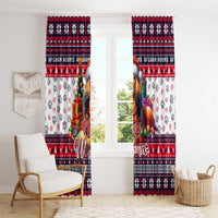 Afghan Hound Merry Woofmas Window Curtain Christmas Dog Art Style - Wonder Print Shop