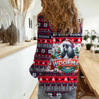 Afghan Hound Merry Woofmas Women Casual Shirt Christmas Dog Art Style - Wonder Print Shop