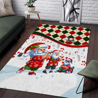 Santa Golf Club Area Rug Christmas Winter Style - Wonder Print Shop