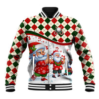 Santa Golf Club Baseball Jacket Christmas Winter Style - Wonder Print Shop