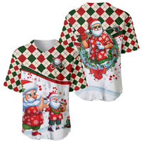 Santa Golf Club Baseball Jersey Christmas Winter Style - Wonder Print Shop