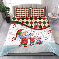 Santa Golf Club Bedding Set Christmas Winter Style - Wonder Print Shop