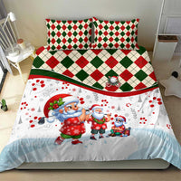 Santa Golf Club Bedding Set Christmas Winter Style - Wonder Print Shop