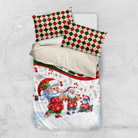 Santa Golf Club Bedding Set Christmas Winter Style - Wonder Print Shop