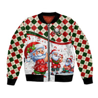 Santa Golf Club Bomber Jacket Christmas Winter Style - Wonder Print Shop