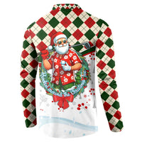 Santa Golf Club Button Sweatshirt Christmas Winter Style - Wonder Print Shop