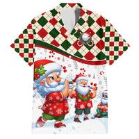 Santa Golf Club Family Matching Off The Shoulder Long Sleeve Dress and Hawaiian Shirt Christmas Winter Style - Wonder Print Shop