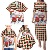 Santa Golf Club Family Matching Puletasi and Hawaiian Shirt Christmas Winter Style - Wonder Print Shop