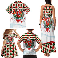 Santa Golf Club Family Matching Tank Maxi Dress and Hawaiian Shirt Christmas Winter Style - Wonder Print Shop
