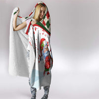 Santa Golf Club Hooded Blanket Christmas Winter Style