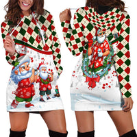 Santa Golf Club Hoodie Dress Christmas Winter Style - Wonder Print Shop