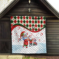 Santa Golf Club Quilt Christmas Winter Style - Wonder Print Shop