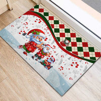 Santa Golf Club Rubber Doormat Christmas Winter Style - Wonder Print Shop