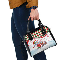 Santa Golf Club Shoulder Handbag Christmas Winter Style
