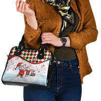 Santa Golf Club Shoulder Handbag Christmas Winter Style