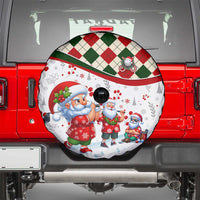 Santa Golf Club Spare Tire Cover Christmas Winter Style - Wonder Print Shop