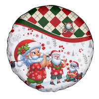 Santa Golf Club Spare Tire Cover Christmas Winter Style - Wonder Print Shop