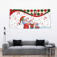 Santa Golf Club Tapestry Christmas Winter Style - Wonder Print Shop