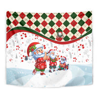 Santa Golf Club Tapestry Christmas Winter Style - Wonder Print Shop
