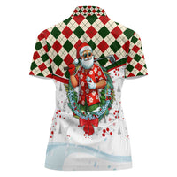 Santa Golf Club Women Polo Shirt Christmas Winter Style - Wonder Print Shop