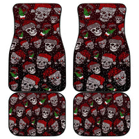 Xmas Skulls Love Christmas Cocktails Car Mats - Wonder Print Shop