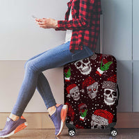 Xmas Skulls Love Christmas Cocktails Luggage Cover - Wonder Print Shop