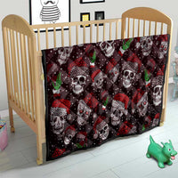 Xmas Skulls Love Christmas Cocktails Quilt - Wonder Print Shop