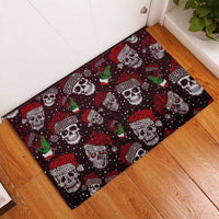 Xmas Skulls Love Christmas Cocktails Rubber Doormat - Wonder Print Shop
