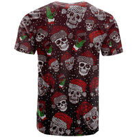 Xmas Skulls Love Christmas Cocktails T Shirt - Wonder Print Shop