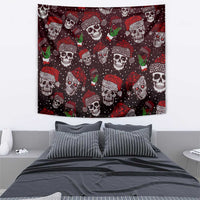Xmas Skulls Love Christmas Cocktails Tapestry - Wonder Print Shop