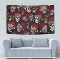 Xmas Skulls Love Christmas Cocktails Tapestry - Wonder Print Shop