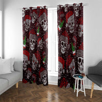 Xmas Skulls Love Christmas Cocktails Window Curtain - Wonder Print Shop