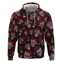 Xmas Skulls Love Christmas Cocktails Zip Hoodie - Wonder Print Shop