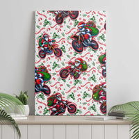 BRAAAP! Motorbike Santa Christmas Canvas Wall Art - Wonder Print Shop