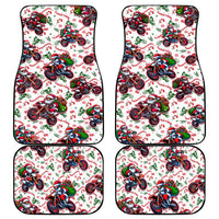BRAAAP! Motorbike Santa Christmas Car Mats - Wonder Print Shop