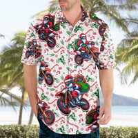 BRAAAP! Motorbike Santa Christmas Hawaiian Shirt - Wonder Print Shop