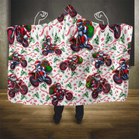 BRAAAP! Motorbike Santa Christmas Hooded Blanket