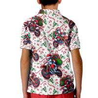 BRAAAP! Motorbike Santa Christmas Kid Polo Shirt - Wonder Print Shop