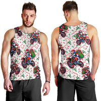 BRAAAP! Motorbike Santa Christmas Men Tank Top - Wonder Print Shop