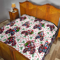 BRAAAP! Motorbike Santa Christmas Quilt - Wonder Print Shop