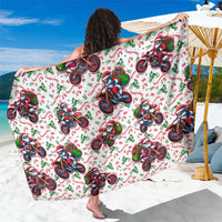 BRAAAP! Motorbike Santa Christmas Sarong - Wonder Print Shop