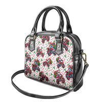 BRAAAP! Motorbike Santa Christmas Shoulder Handbag