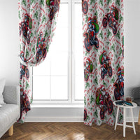 BRAAAP! Motorbike Santa Christmas Window Curtain - Wonder Print Shop