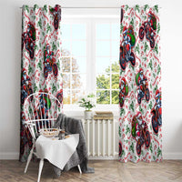 BRAAAP! Motorbike Santa Christmas Window Curtain - Wonder Print Shop