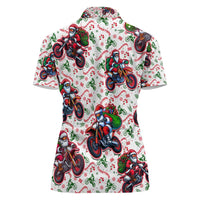BRAAAP! Motorbike Santa Christmas Women Polo Shirt - Wonder Print Shop