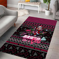 Braap Live A Girl Area Rug Christmas Merry Braapmas - Wonder Print Shop