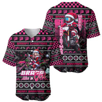 Braap Live A Girl Baseball Jersey Christmas Merry Braapmas - Wonder Print Shop