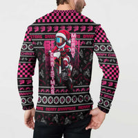 Braap Live A Girl Button Sweatshirt Christmas Merry Braapmas - Wonder Print Shop