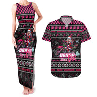 Braap Live A Girl Couples Matching Tank Maxi Dress and Hawaiian Shirt Christmas Merry Braapmas - Wonder Print Shop