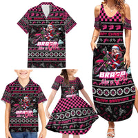 Braap Live A Girl Family Matching Summer Maxi Dress and Hawaiian Shirt Christmas Merry Braapmas - Wonder Print Shop
